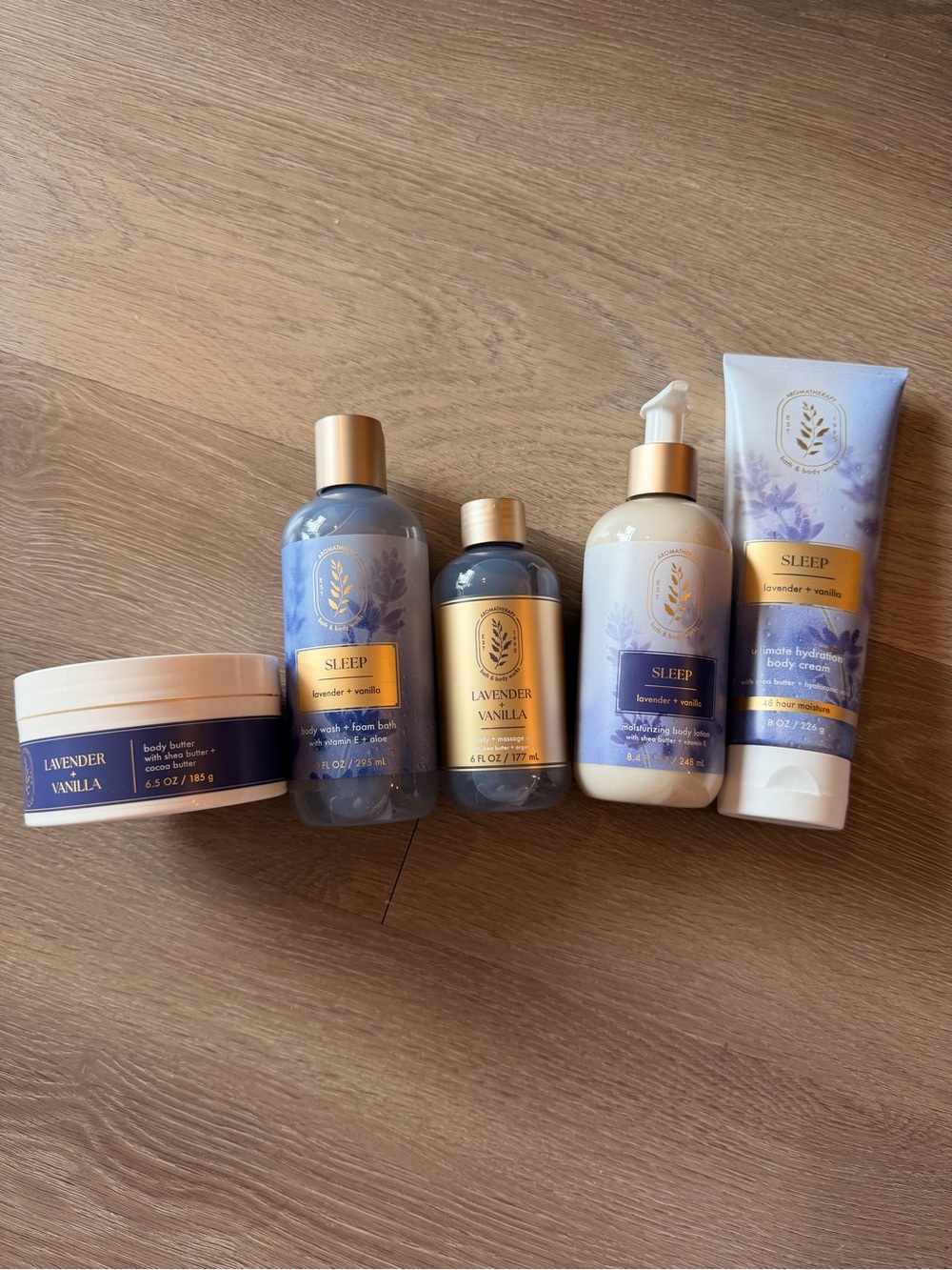 Bath&BodyWorks Sleep Lavender & Vanilla body care set Lavender Vanilla Body Care